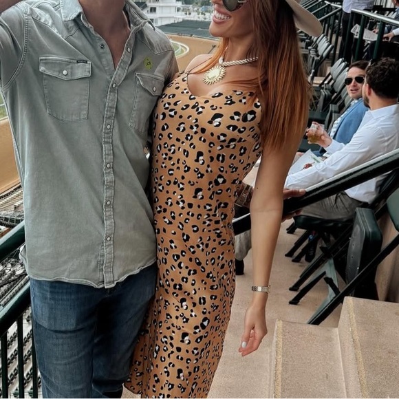 Cheetah Maxi Silk Forever21 Dress - Picture 2 of 7